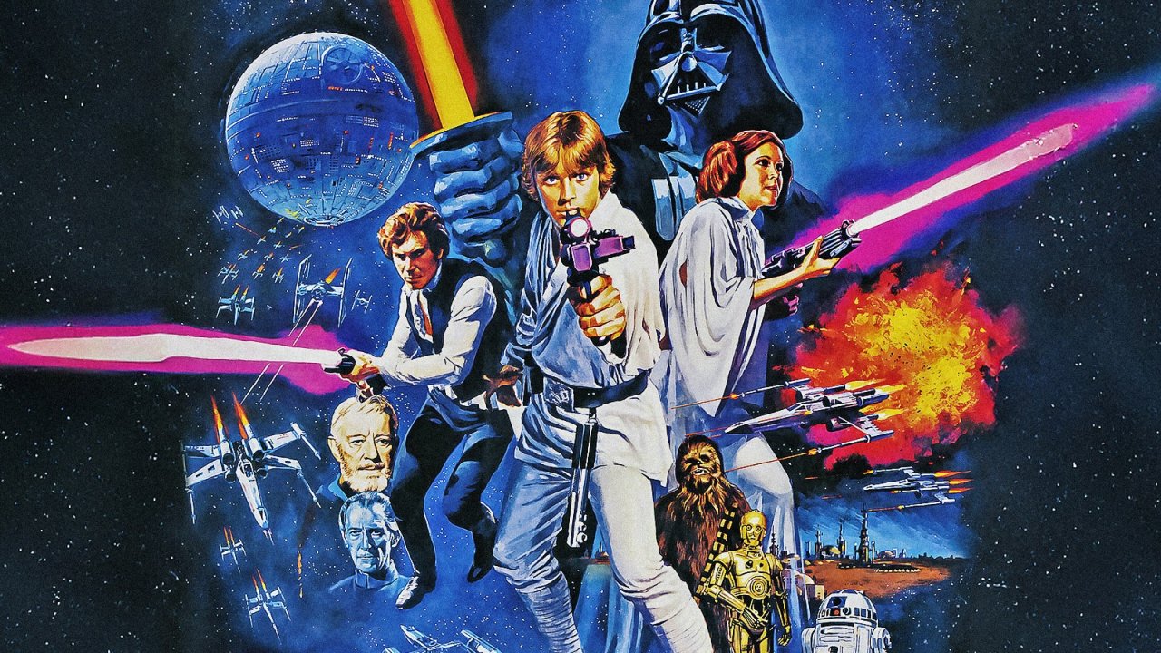 Una scena dal primo Star Wars del 1977