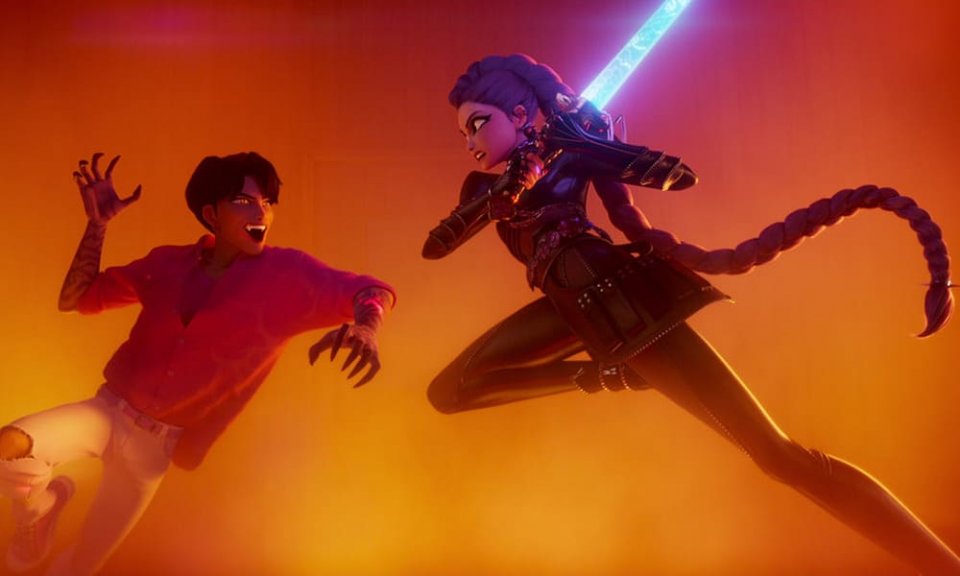 Una Scena Di Kpop Demon Hunters