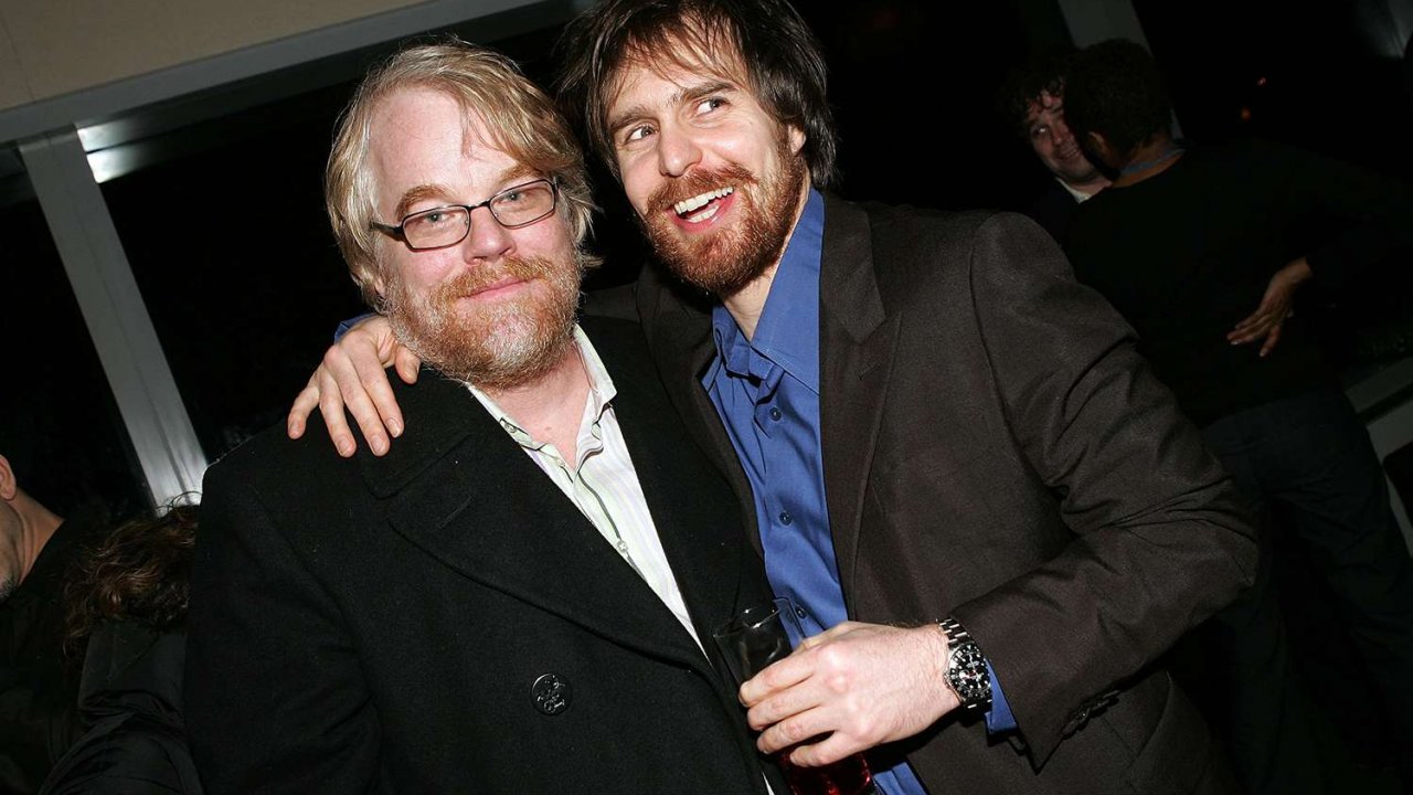 Philip Seymour Hoffman e Sam Rockwell insieme ad un evento