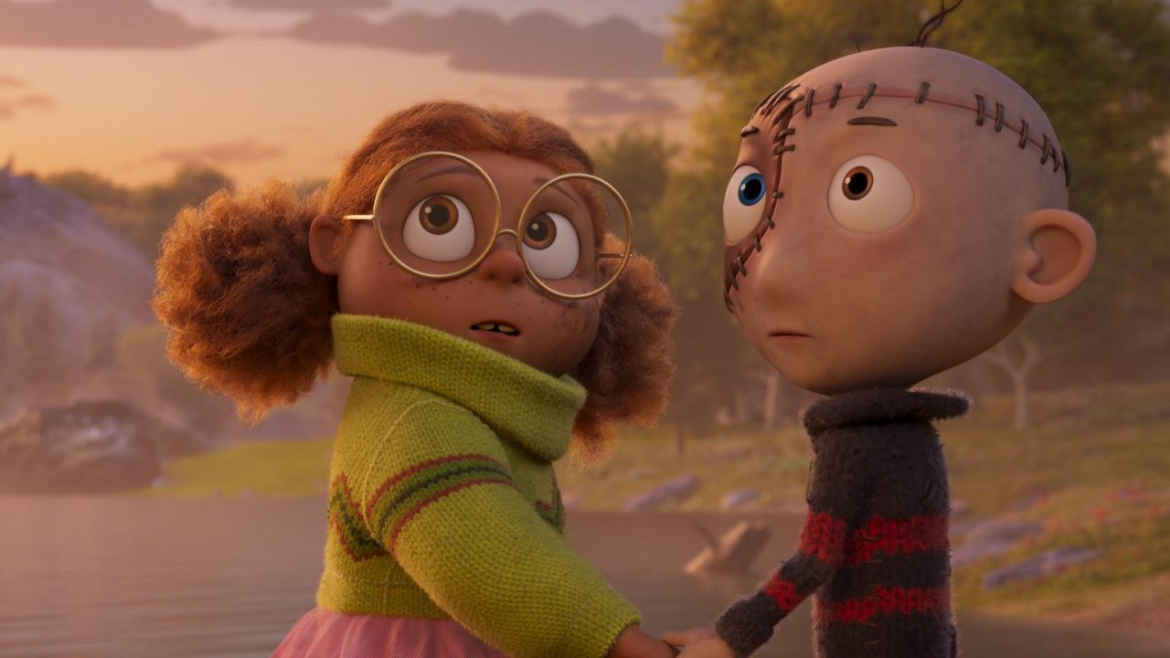 Una scena del film d'animazione Stitch Head