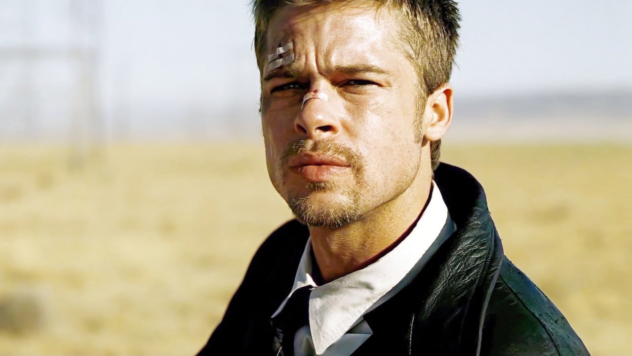 Brad Pitt in una scena di Seven