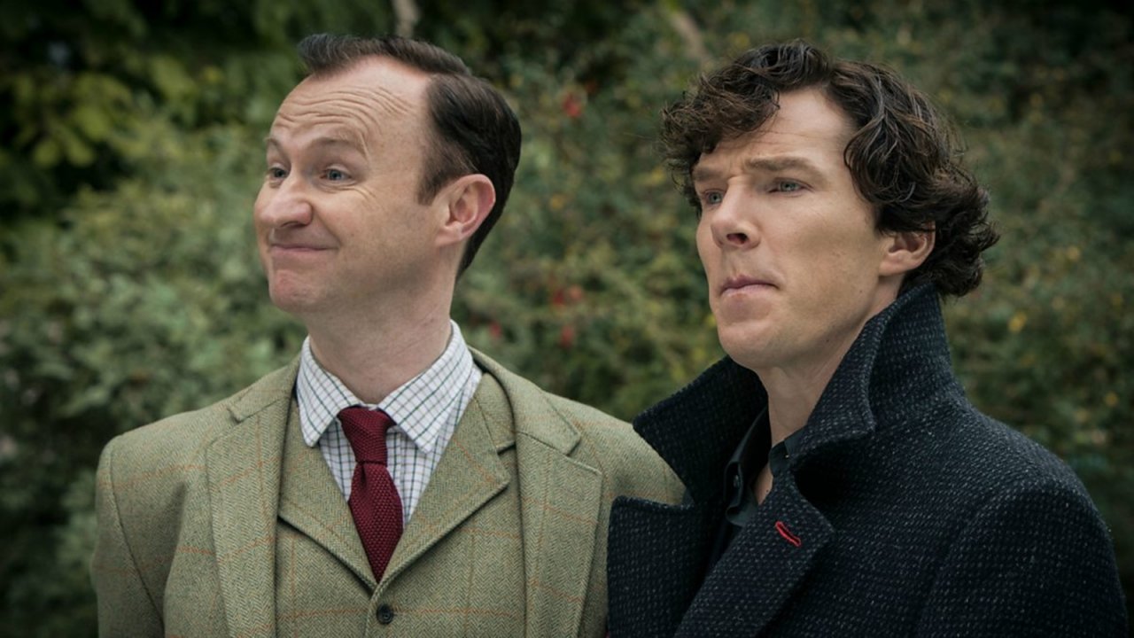 Una foto di Mark Gatiss in Sherlock