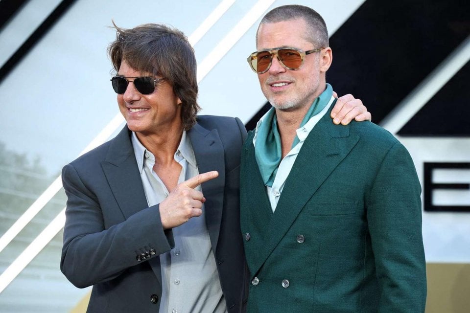 Tom Cruise Brad Pitt F1 Premiere London