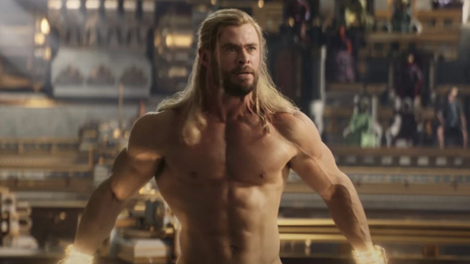 Un'immagine di Thor e dei suoi muscoli