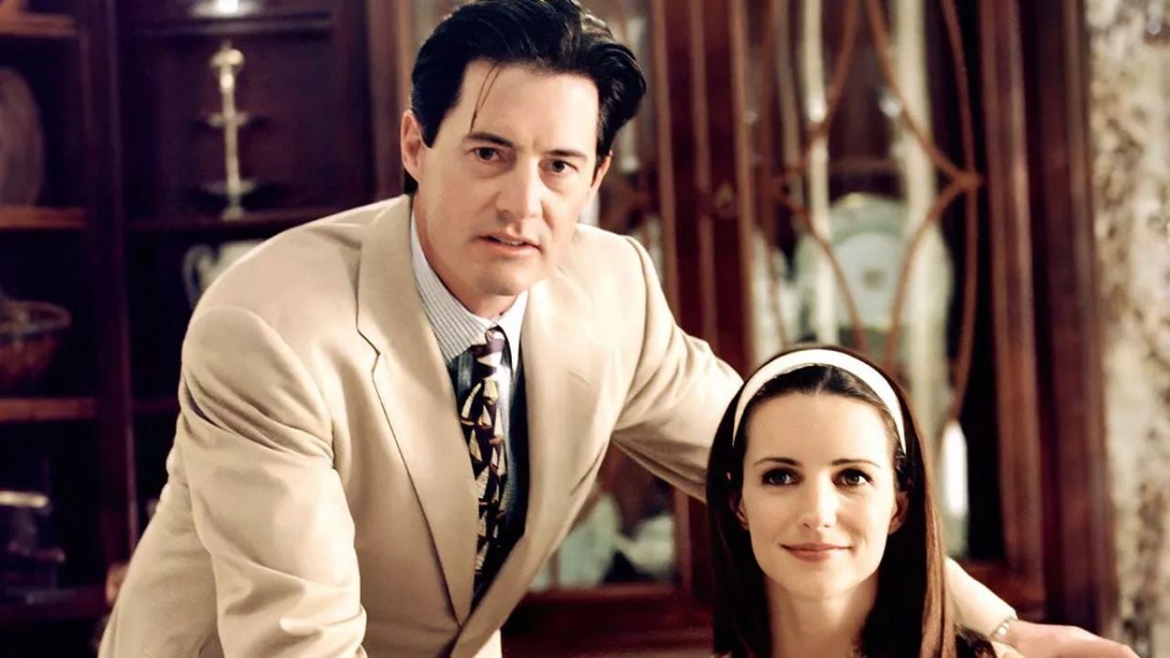 Kyle MacLachlan e Kristin Davis in una scena di Sex and the City
