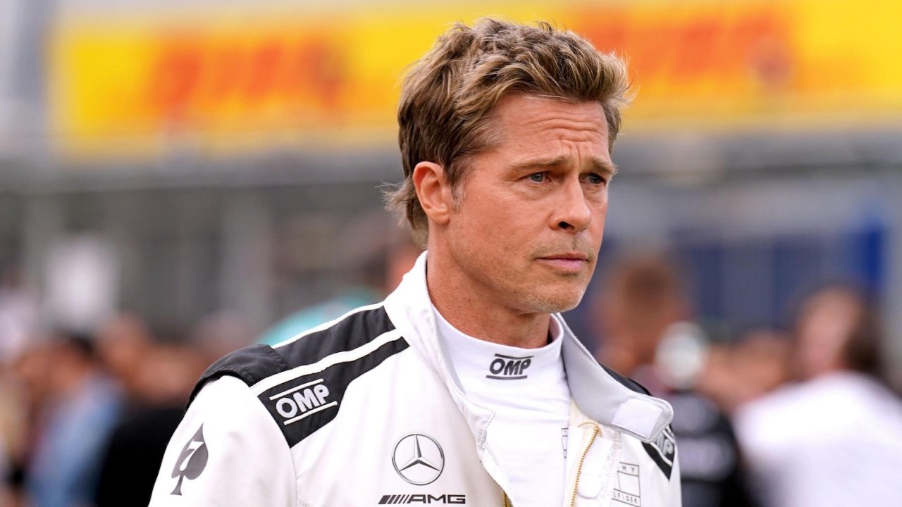 F1, Brad Pitt in una scena del film