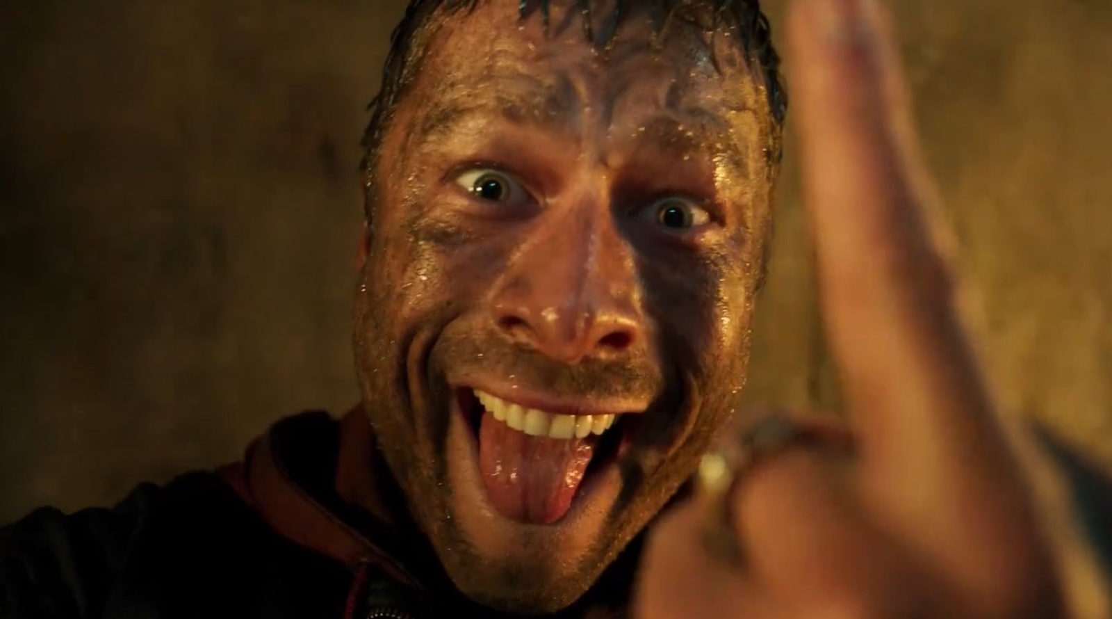 The Running Man: Glen Powell in una scena del trailer