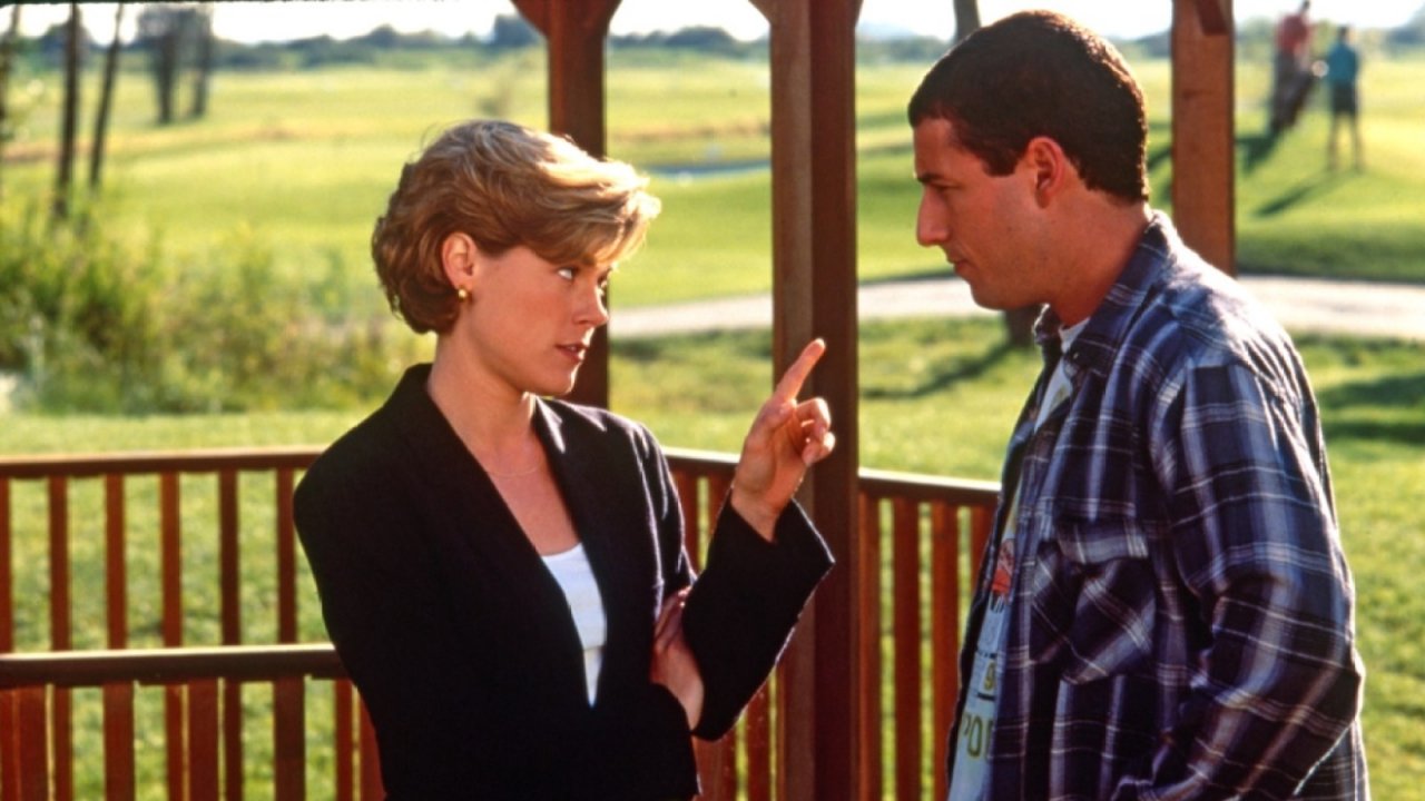 Un tipo imprevedibile: Julie Bowen e Adam Sandler in una scena