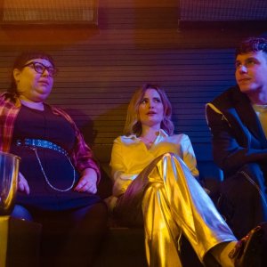 Dedalus: Luka Zunic, Stella Pecollo e Giulia Elettra Gorietti in una foto