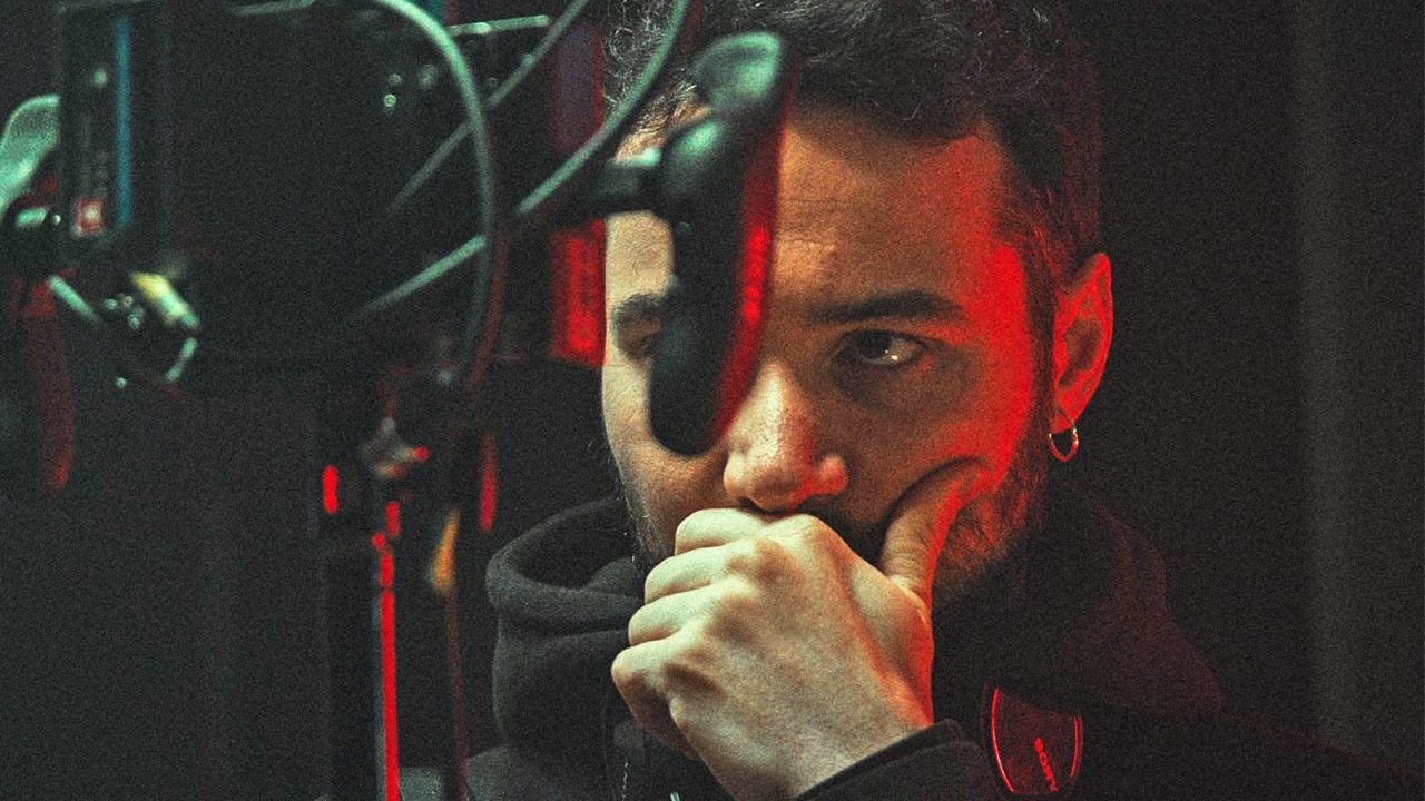 Gianluca Manzetti sul set di Dedalus