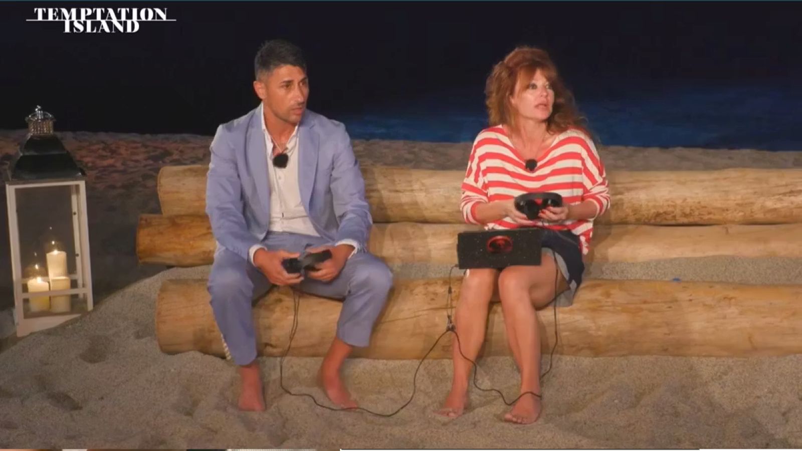 Alessio e Sonia al falò di confronto