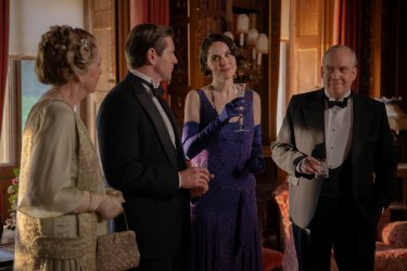 Downton Abbey Il Gran Finale Penelope Wilton Allen Leech Michelle Dockery Paul Giamatti Scena Film Cinema