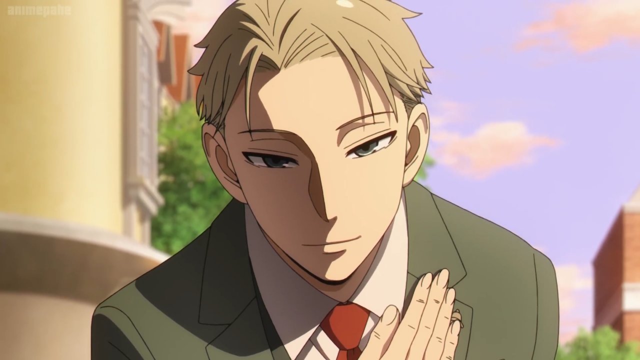 Una scena di Spy x Family con Loid