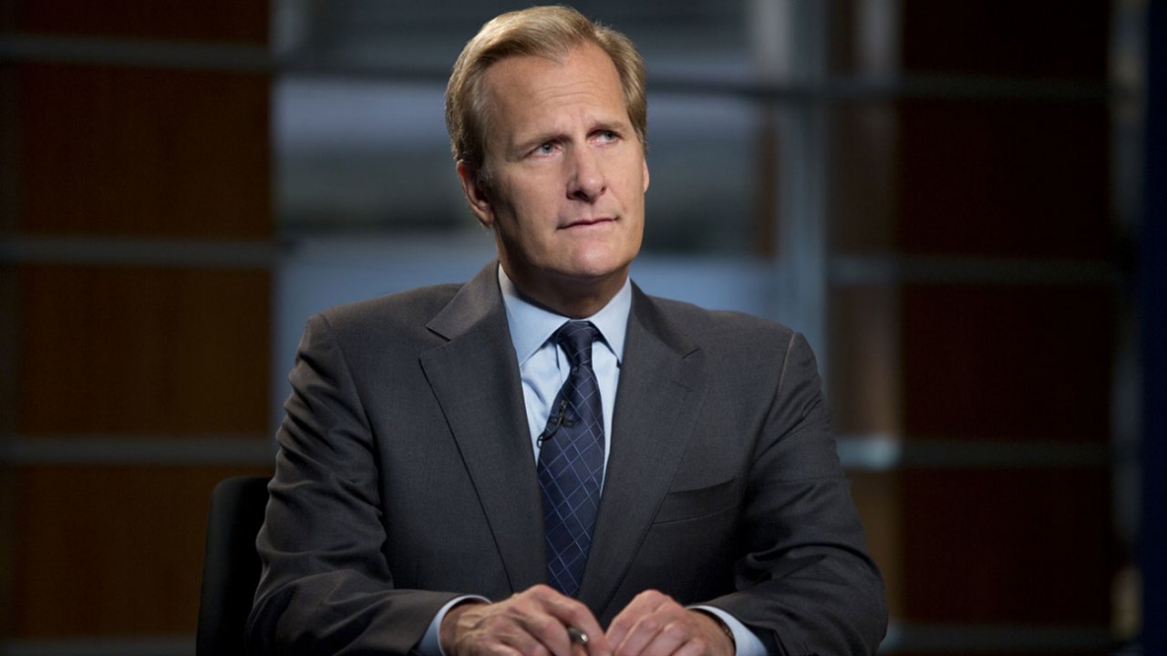 Jeff Daniels in un'immagine di The Newsroom