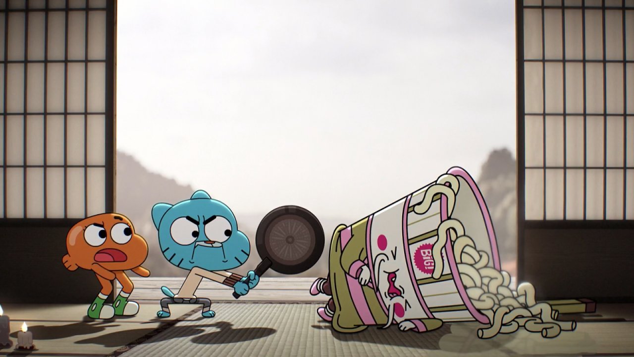 Una scena di Lo straordinario mondo di Gumball