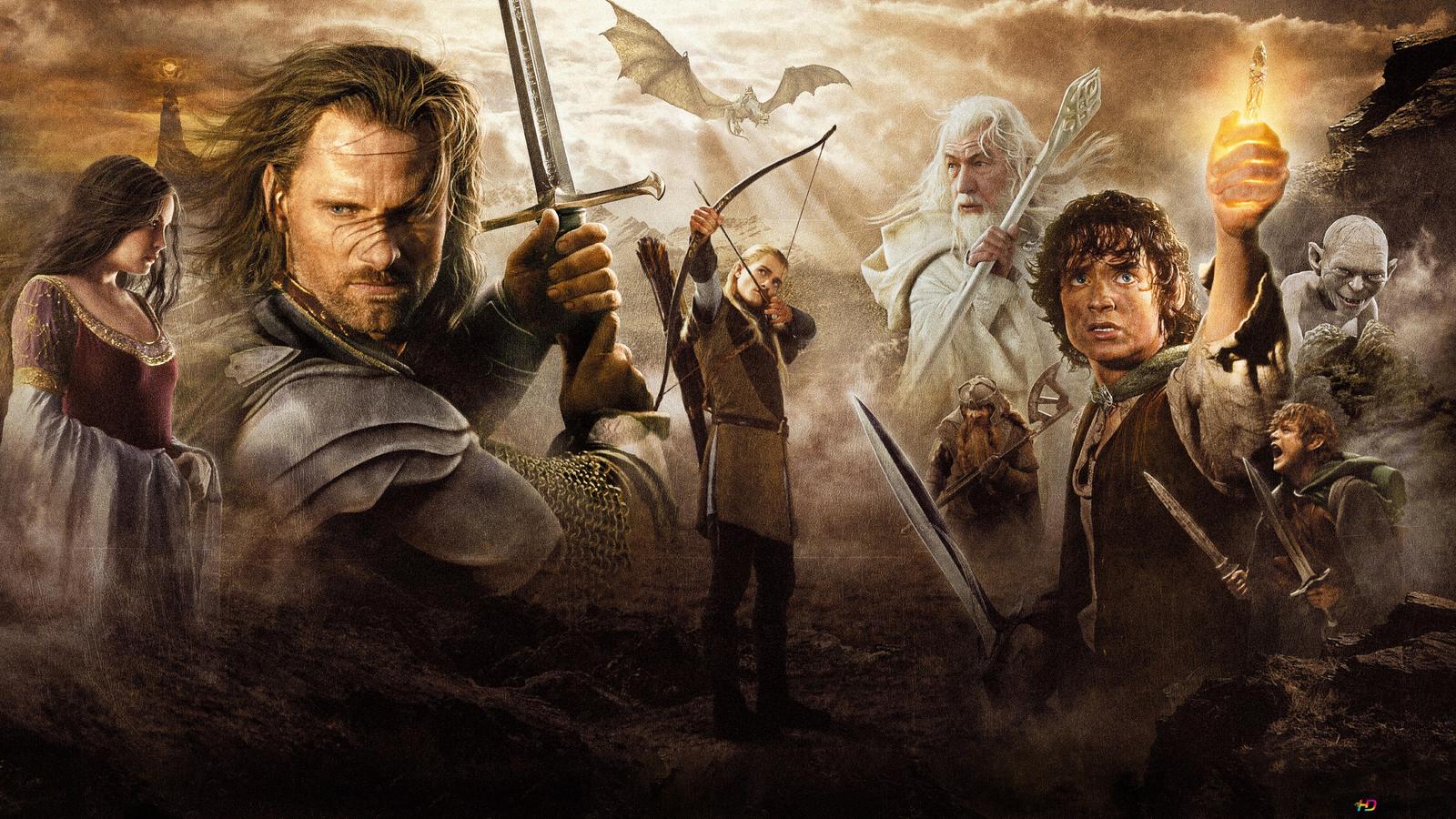 I protagonisti della saga de Il Signore degli Anelli