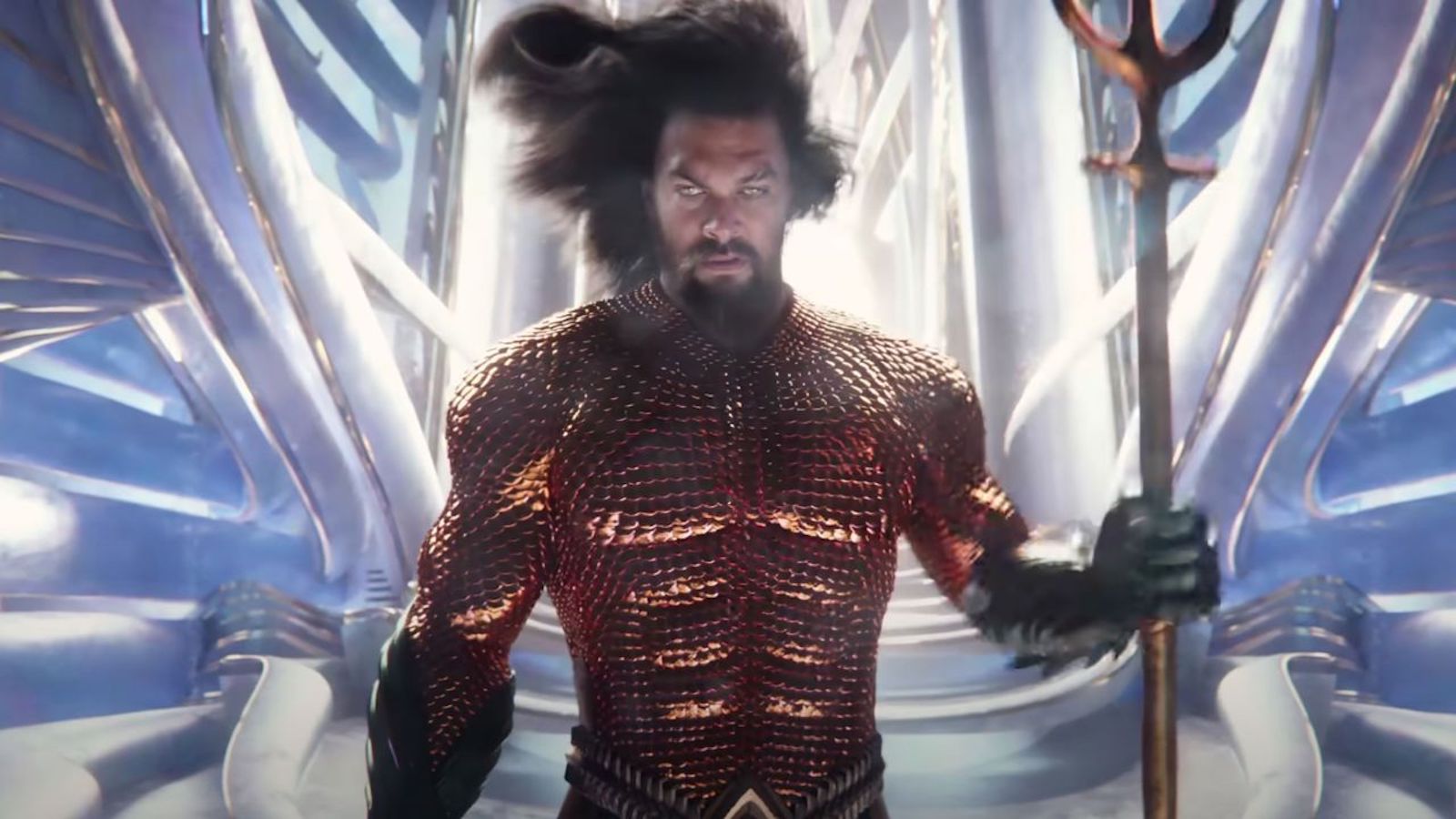 Aquaman, Jason Momoa in un'immagine del film