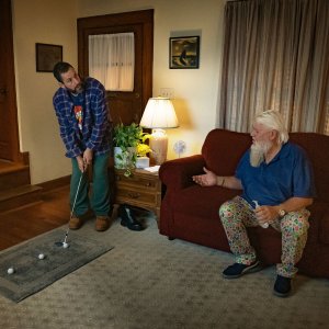 Un tipo imprevedibile 2: Adam Sandler e John Daly in una foto