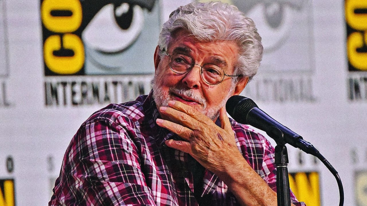 George Lucas al San Diego Comic-Con nello scatto pubblicato dai social della ILM