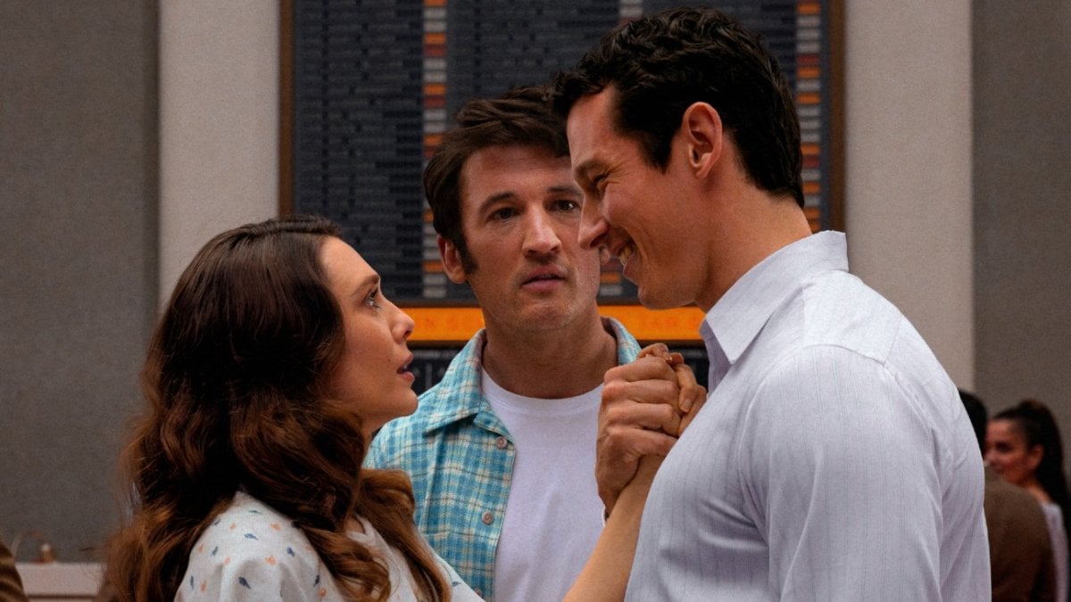 elizabeth olsen deve scegliersi un partner per l aldil224 nel trailer della rom com eternity