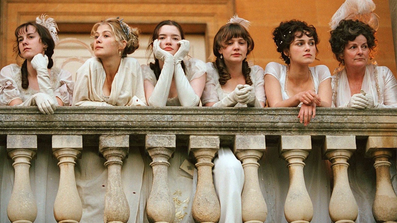 Orgoglio e Pregiudizio, un'immagine del cast del film di Joe Wright