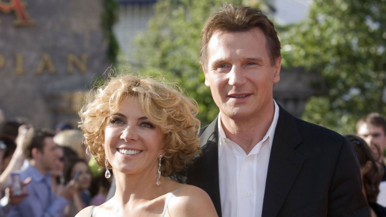 Natasha Richardson e Liam Neeson ad un evento pubblico