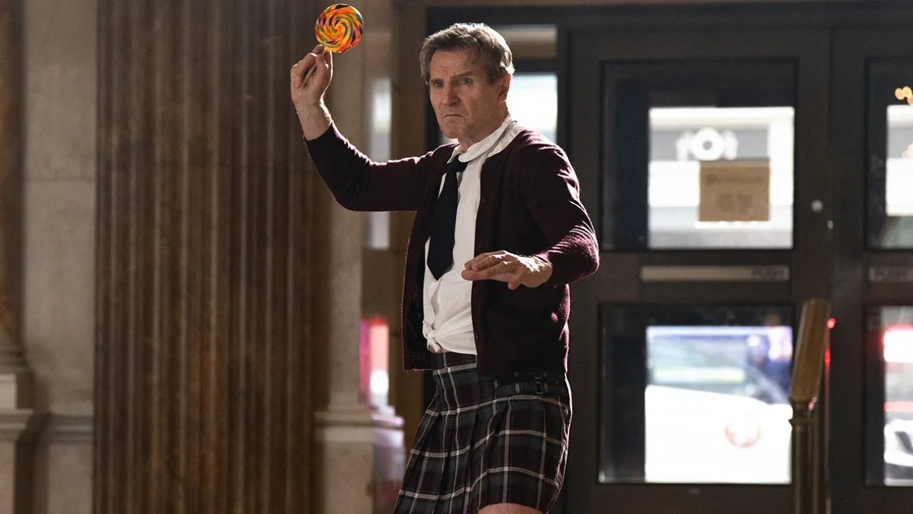 Liam Neeson in una scena di Una pallottola spuntata