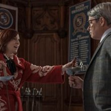 Carrie Preston e Matthew Broderick nell'episodio di questa sera