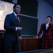 The Conjuring - Il Rito finale: Vera Farmiga, Patrick Wilson durante una conferenza
