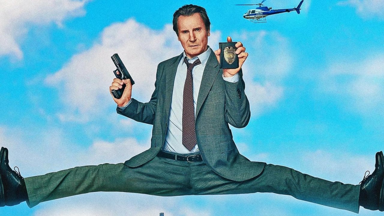 Liam Neeson nel banner di Una pallottola spuntata