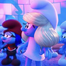 I Puffi - Il Film: una scena del film animato