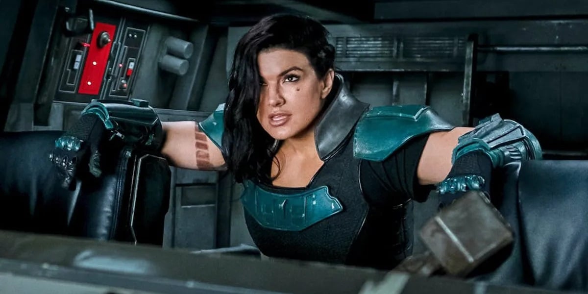 Gina Carano in una scena di The Mandalorian