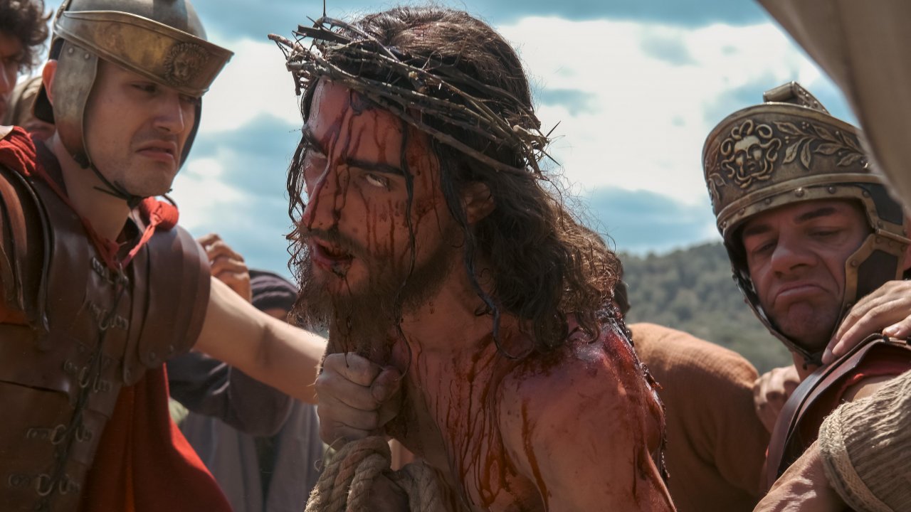 Vincenzo Galluzzo è il Cristo in una scena de Il Vangelo di Giuda