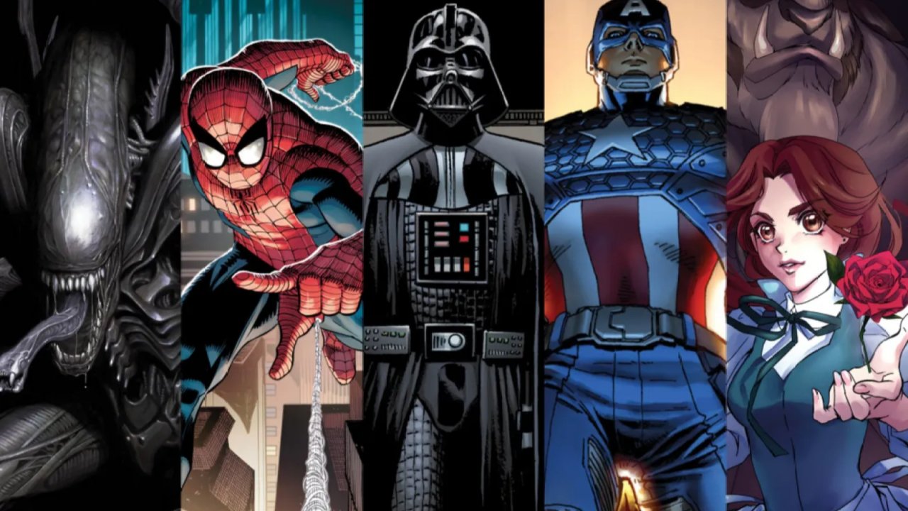 Un'immagine coi personaggi del marchio Disney