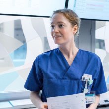 L'ultimo turno. Leonie Benesch in un momento del film