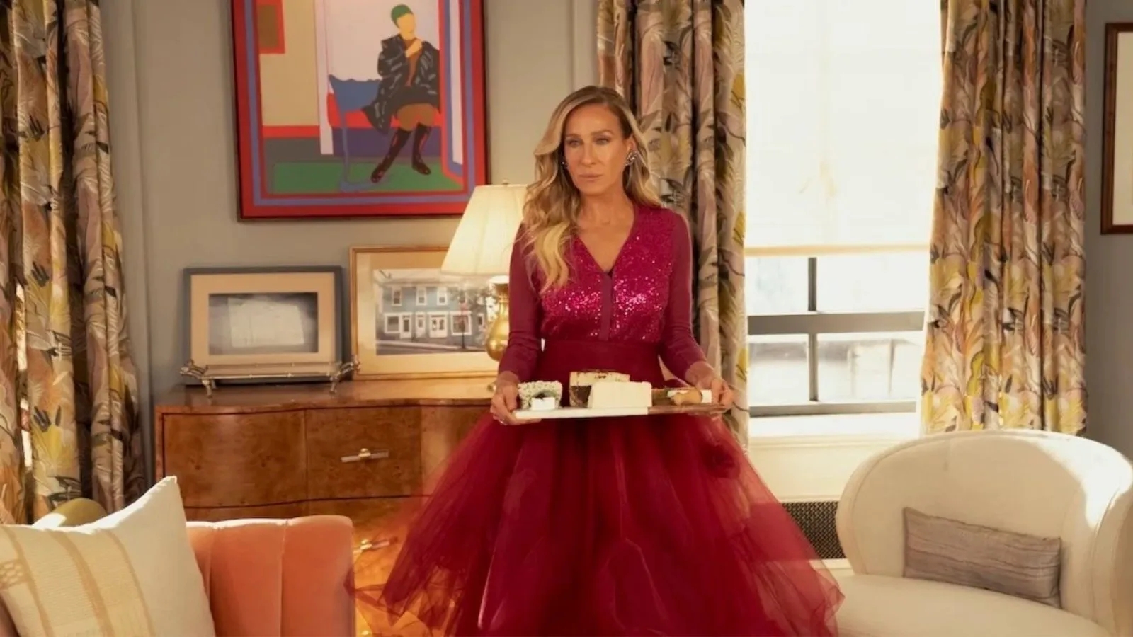 Sarah Jessica Parker in una scena di And Just Like that 3