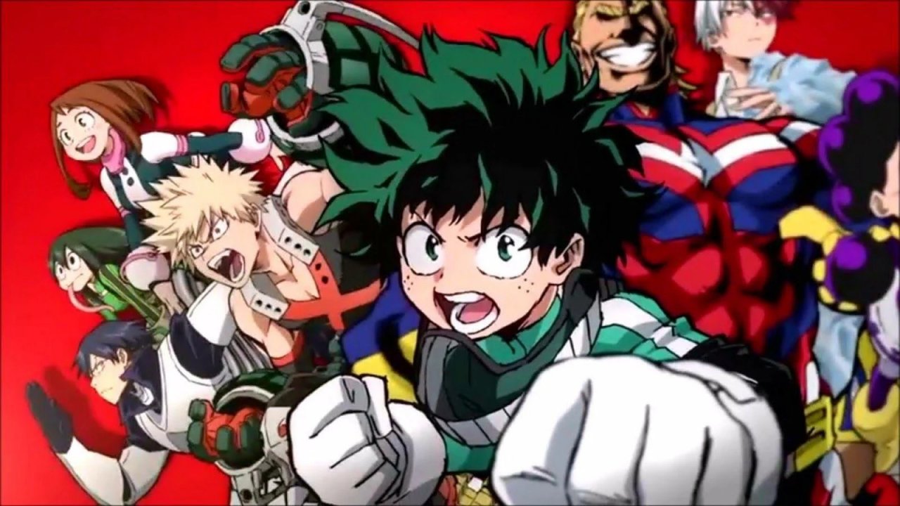 Una scena di My Hero Academia