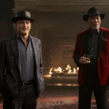 L'illusione perfetta - Now You See Me: Now You Don't: Morgan Freeman e Woody Harrelson in una foto