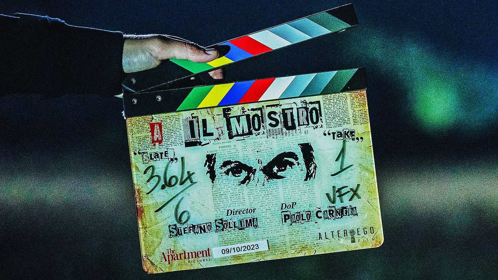 Sul set de Il mostro