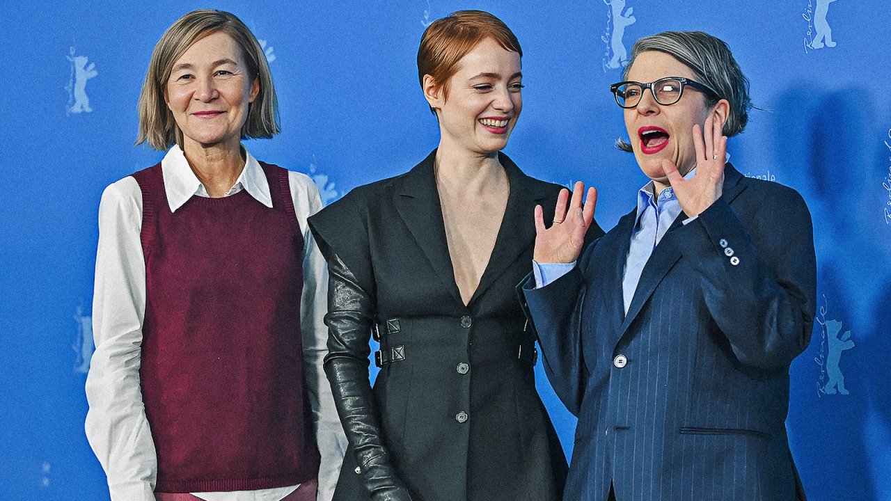 Petra Volpe sul set con Leonie Benesch