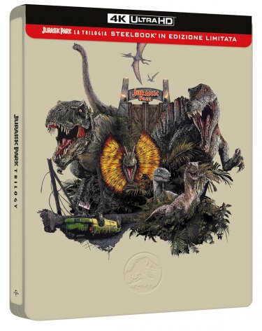 Jurassic Park Trilogy Steelbook 4K Cover
