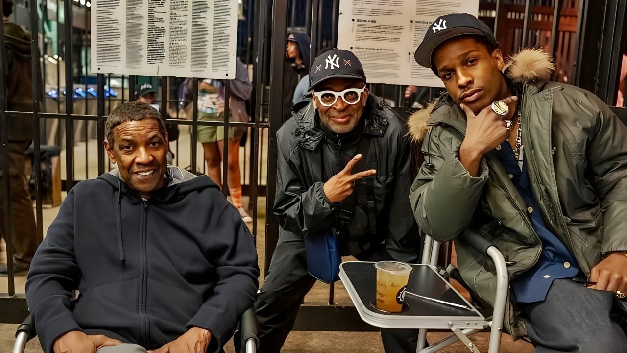 Sul set con Spike Lee, Denzel Washington e ASAP Rocky