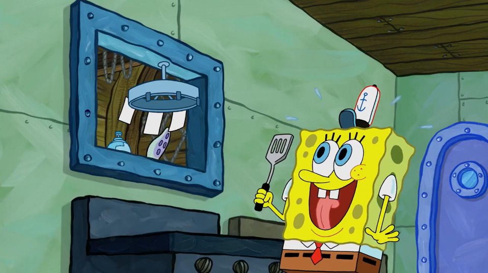 Spongebob Order Up Scena Film Cortometraggio Cinema