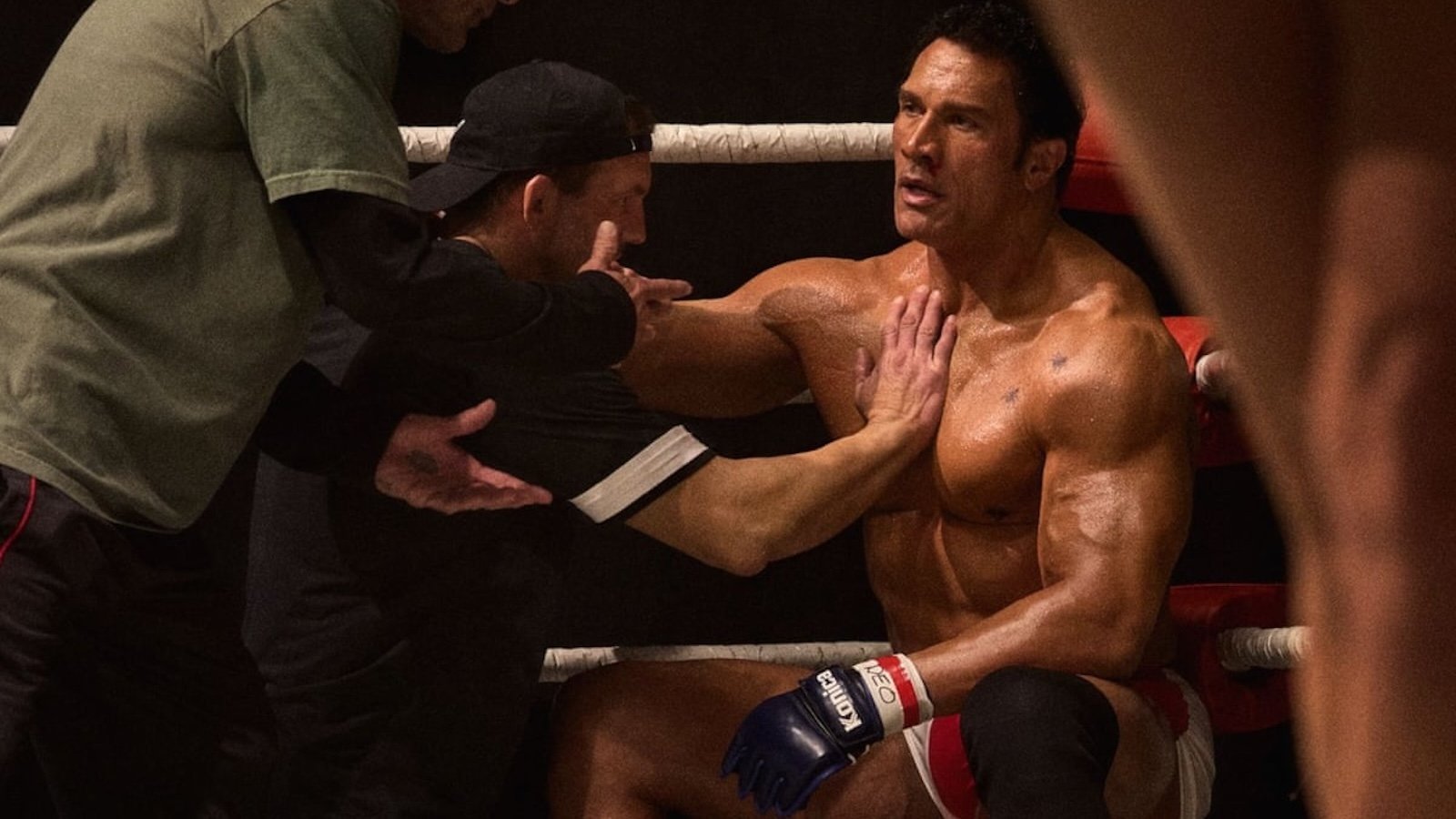 The Smashing Machine: Dwayne Johnson in una scena del trailer