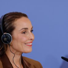 Teresa - La madre degli ultimi: un primo piano di Noomi Rapace in conferenza a Venezia 2025