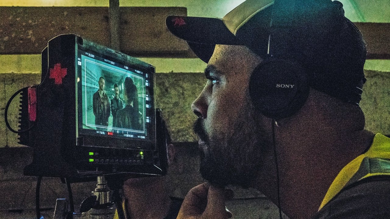 Marco D'Amore sul set di Gomorra - Le origini.