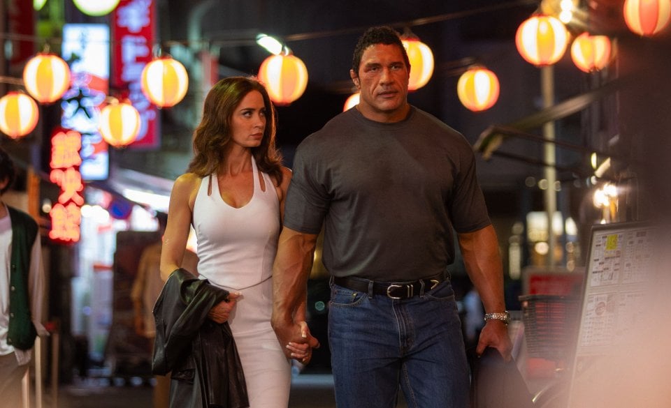 The Smashing Machine Dwayne Johnson Emily Blunt