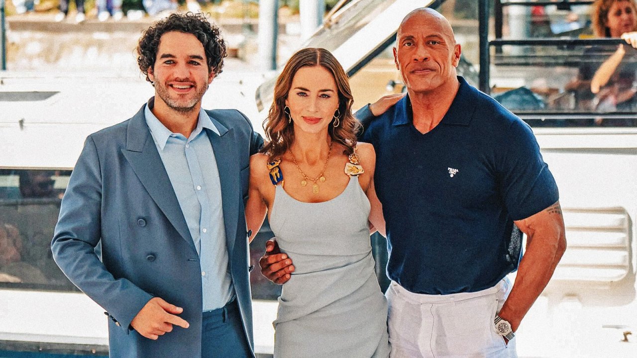 Dwayne Johnson ed Emily Blunt a Venezia