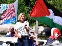 Anna Foglietta bloccata dai Carabinieri al Lido di Venezia: manifestava a favore della Palestina