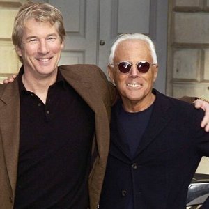 Giorgio Armani e Richard Gere
